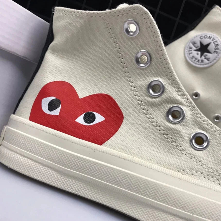 CONVERSE X COMME DE GARÇONS PLAY CHUCK TAYLOR 70 BEIGE