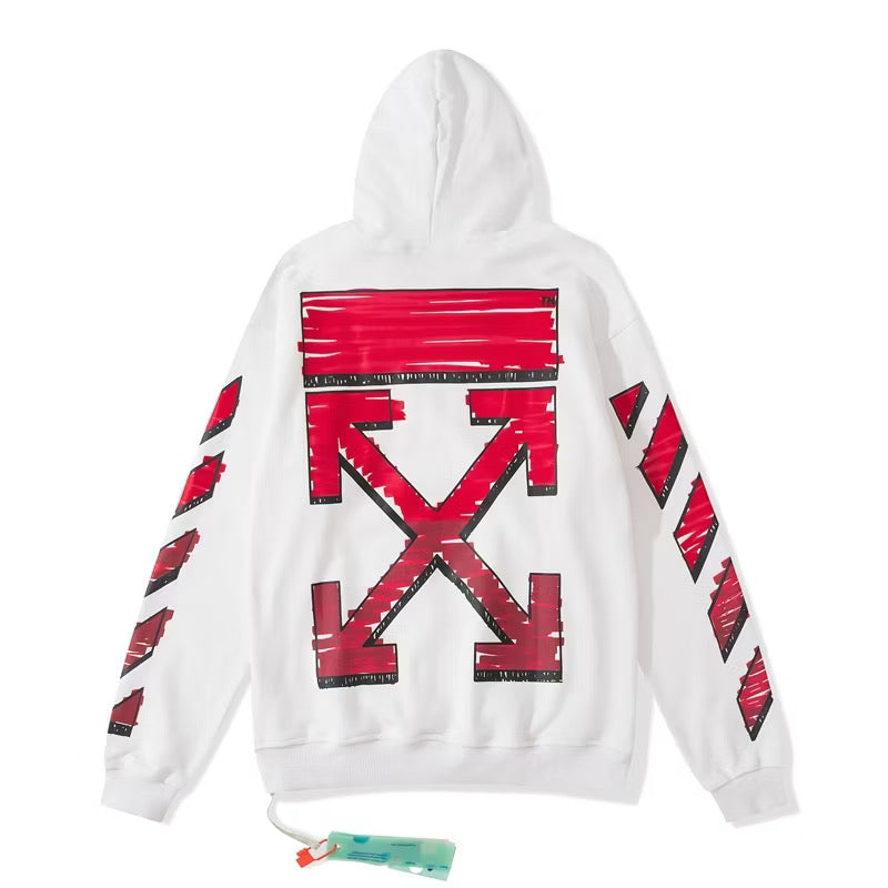 OFF-WHITE RED ARROW HOODIE