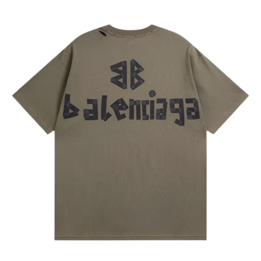 BALENCIAGA BROWN MOCHA TYPE TEE
