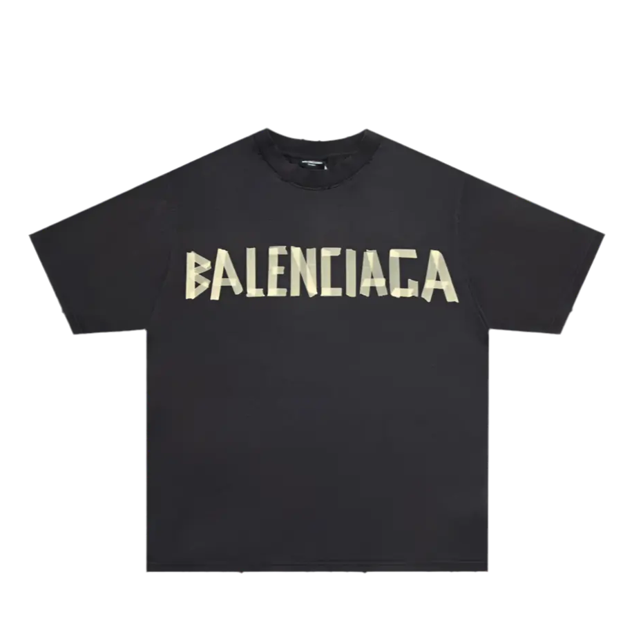BALENCIAGA TAPE TYPE FADED TEE