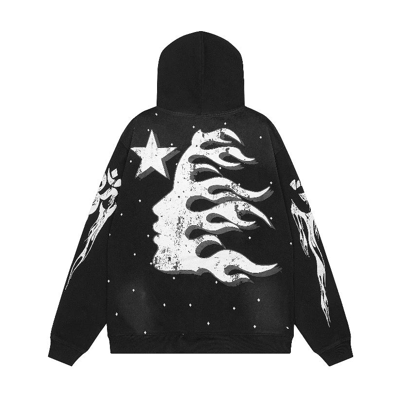 HELLSTAR BLACK HOODIE