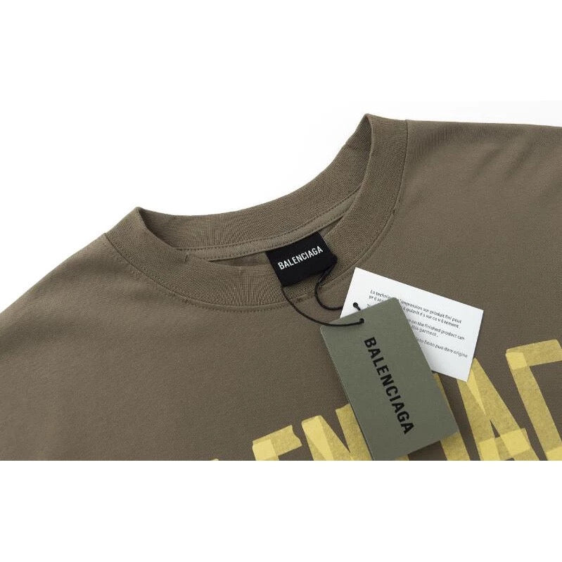 BALENCIAGA BROWN MOCHA TYPE TEE