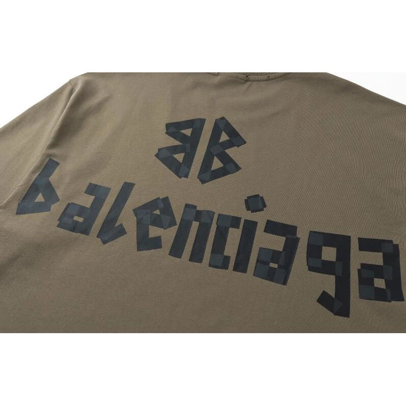 BALENCIAGA BROWN MOCHA TYPE TEE