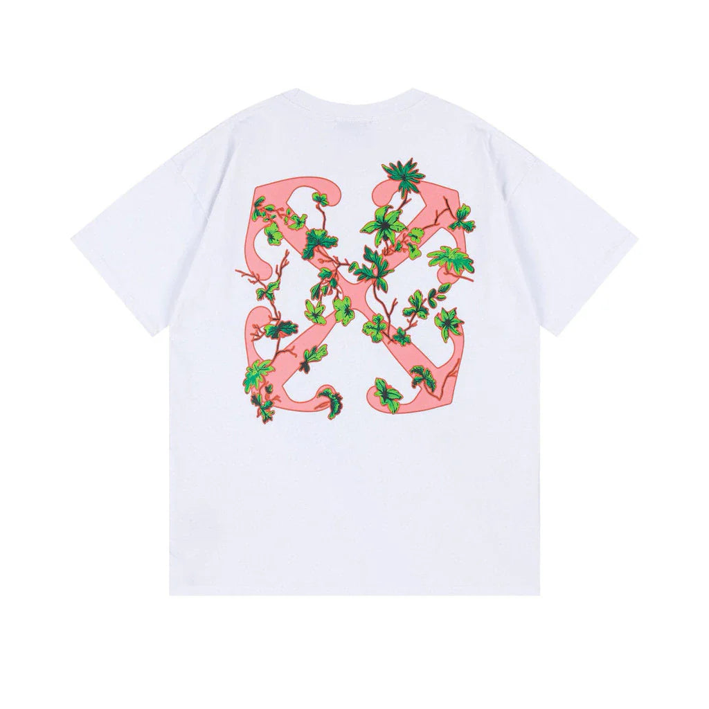 OFF-WHITE PLANT TEE