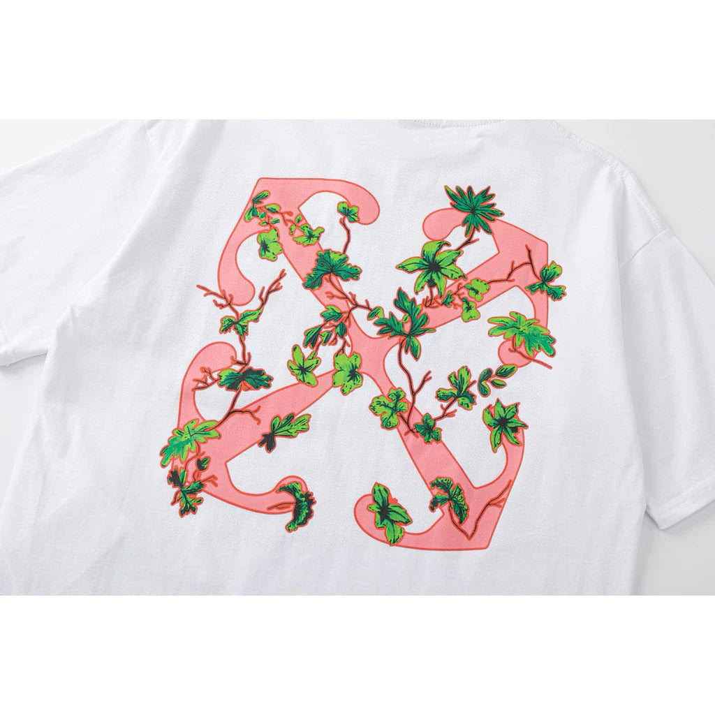 OFF-WHITE PLANT TEE