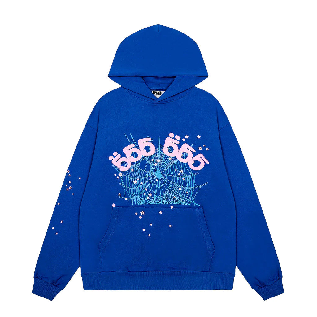 SP5DER BLUE HOODIE