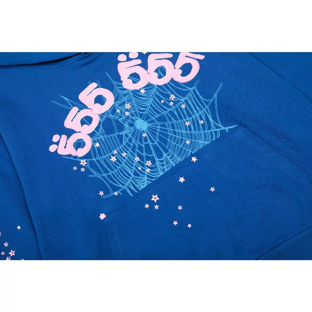 SP5DER BLUE HOODIE