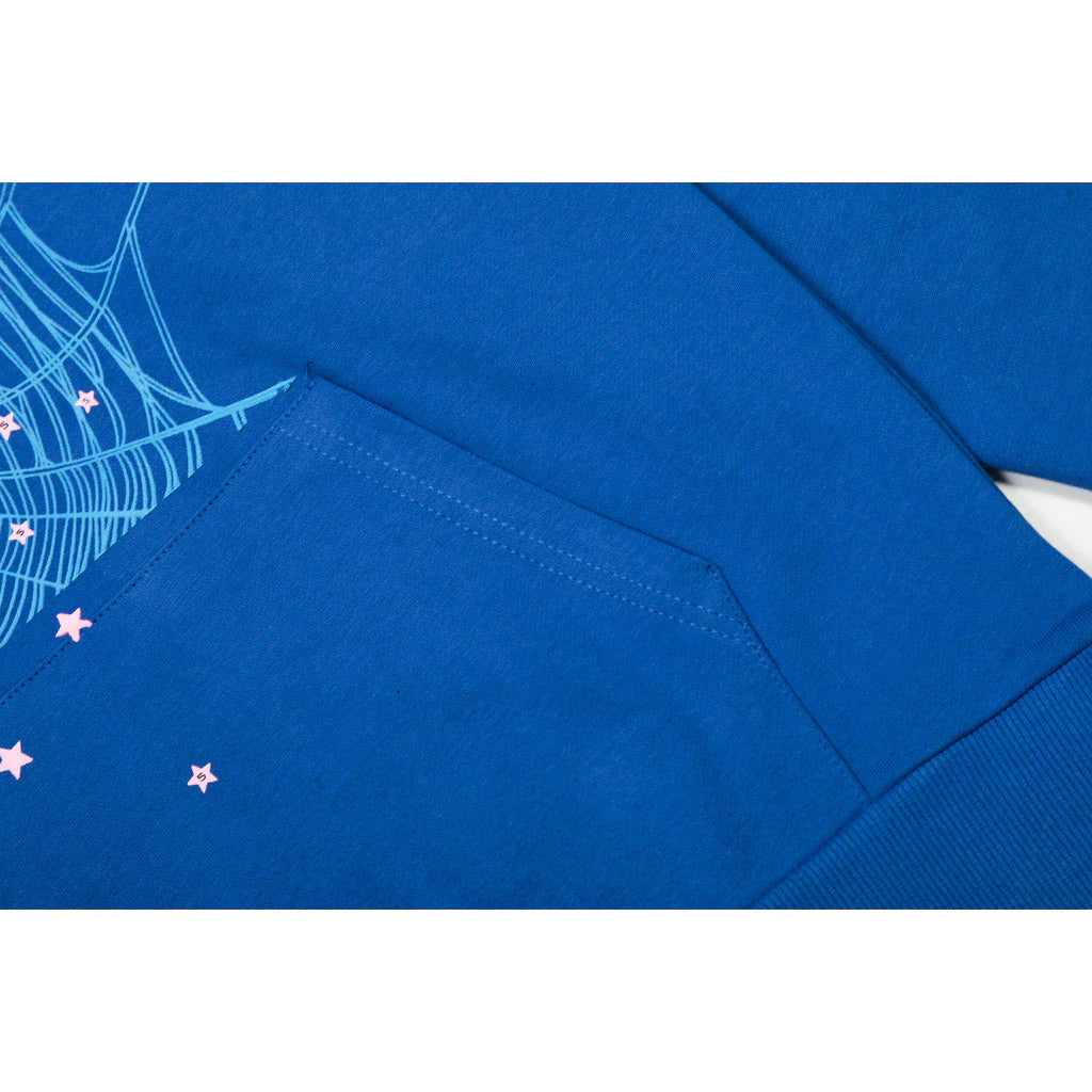 SP5DER BLUE HOODIE