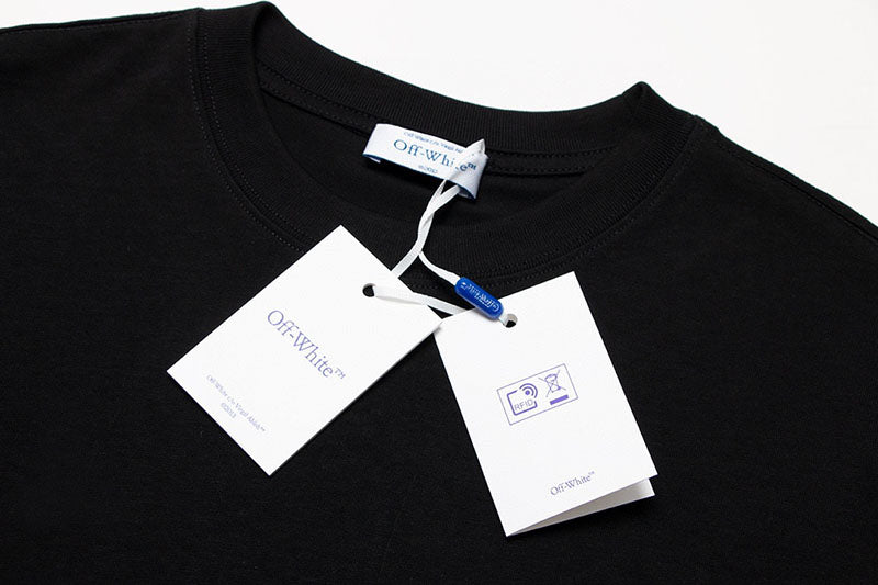 OFF-WHITE DIAGONAL TAB TEE