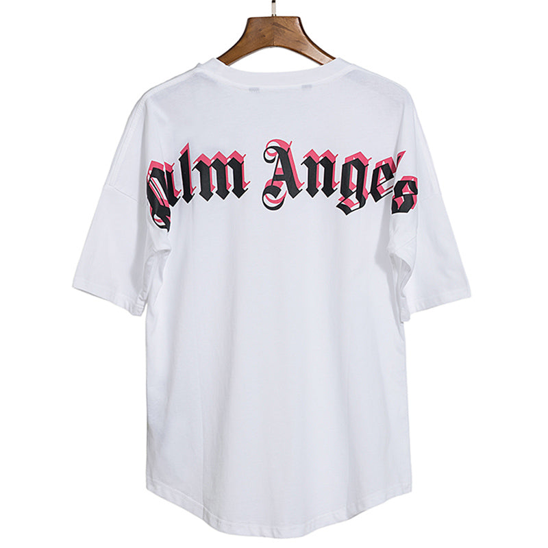 PALM ANGELS PINK LOGO TEE