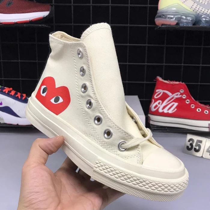 CONVERSE X COMME DE GARÇONS PLAY CHUCK TAYLOR 70 BEIGE