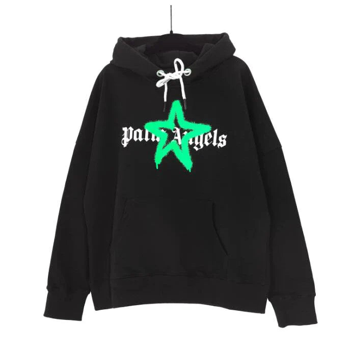 PALM ANGELS STAR SPRAYED HOODIE