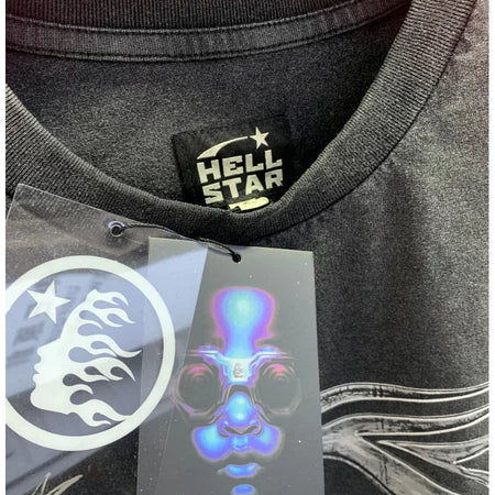 HELLSTAR SILVER LOGO TEE