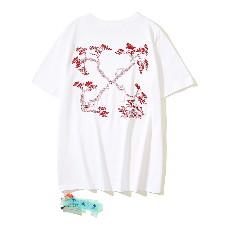 OFF-WHITE RED TREE TEE