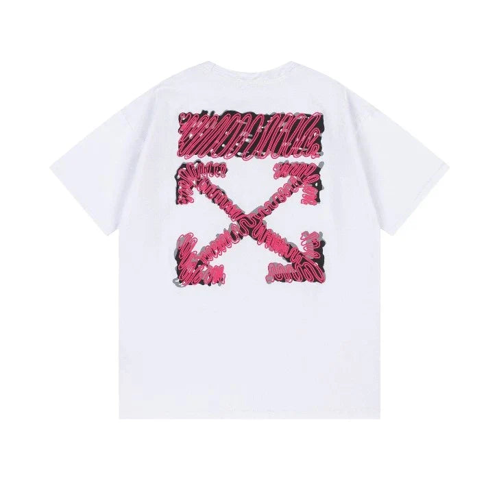 OFF-WHITE PINK ARROW TEE