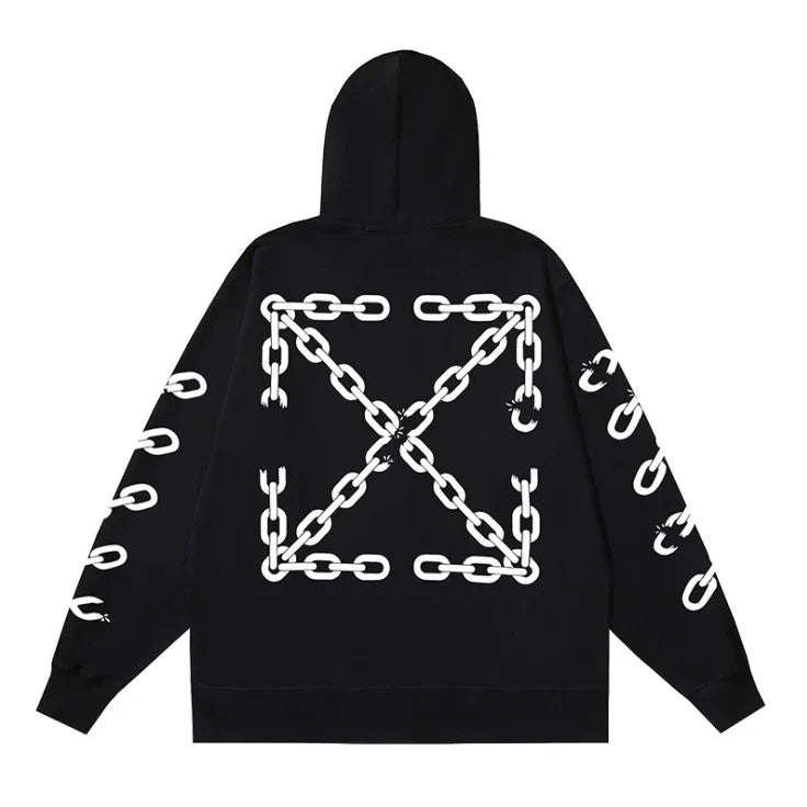 OFF-WHITE CHAIN HOODIE