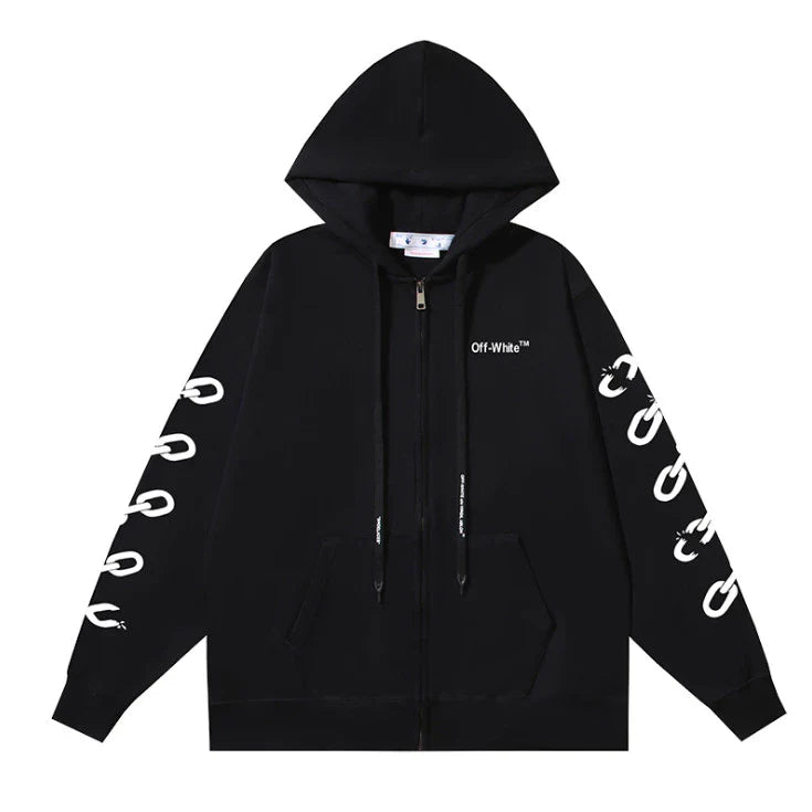 OFF-WHITE CHAIN HOODIE
